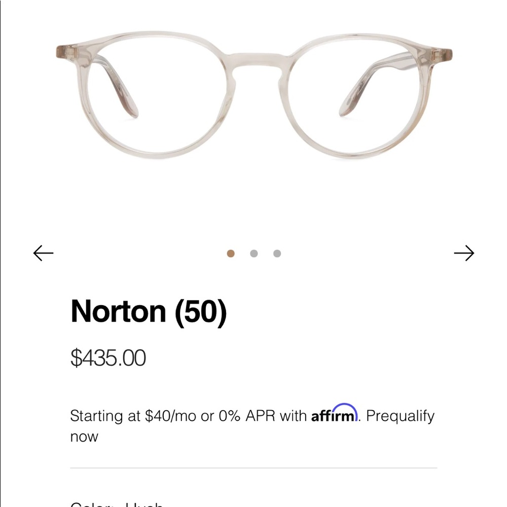 Barton Perreira Norton (50) frames, hush, Great condition